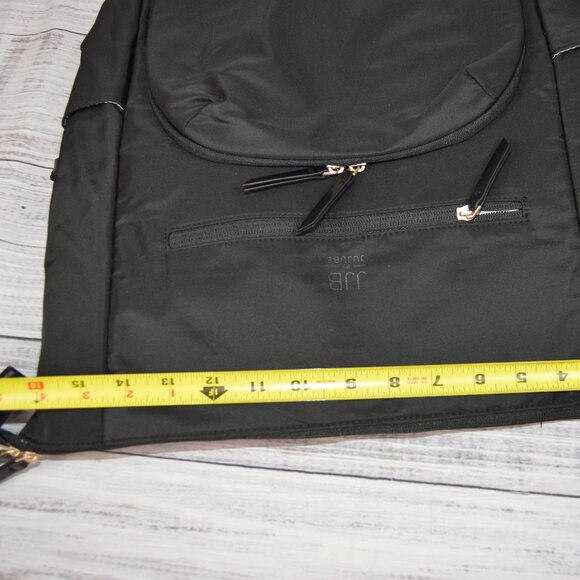 JJB By JUJUBE Large Modern Diaper Backpack Black NWT - Picture 10 of 16
